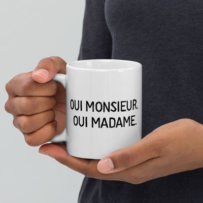 Mug "oui monsieur oui madame"